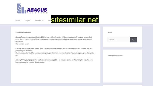 abacus-research.gr alternative sites