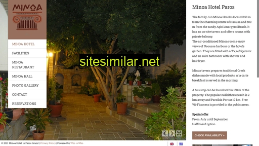minoahotel.gr alternative sites
