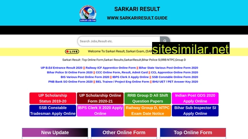 Sarkariresult similar sites