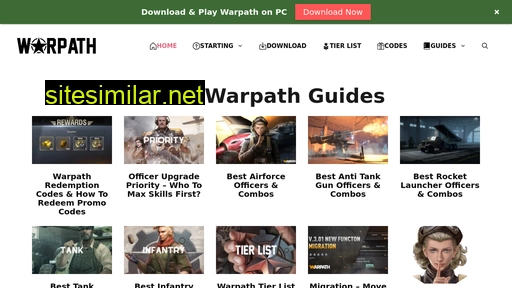 warpath.guide alternative sites