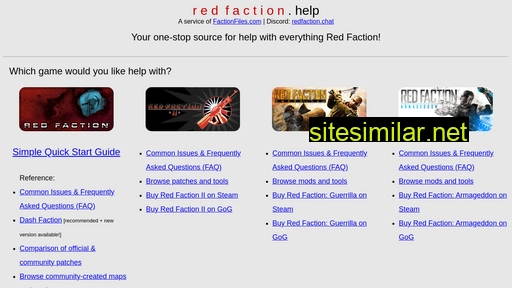 Redfaction similar sites