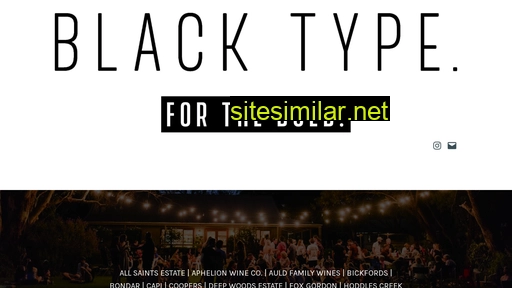 Blacktype similar sites