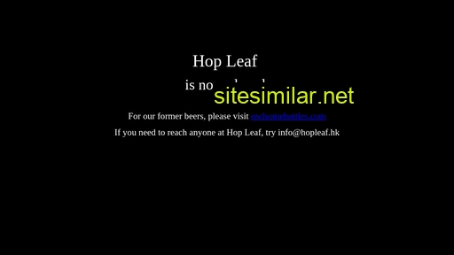 hopleaf.hk alternative sites