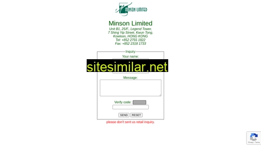 minson.com.hk alternative sites