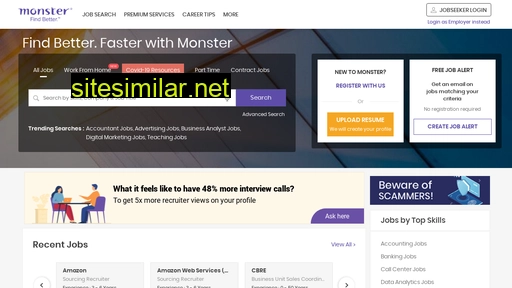 monster.com.hk alternative sites