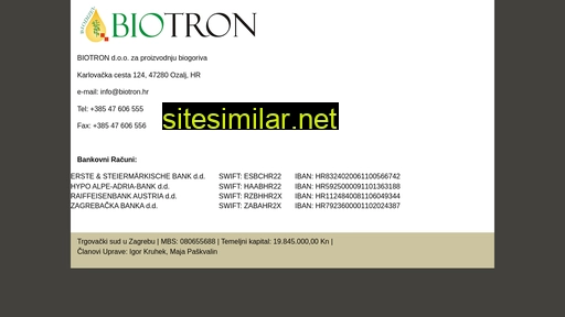 biotron.hr alternative sites