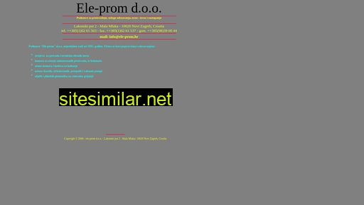 ele-prom.hr alternative sites