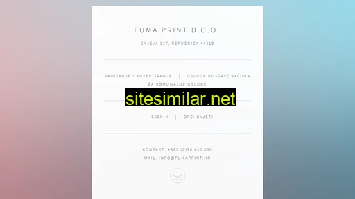 fumaprint.hr alternative sites