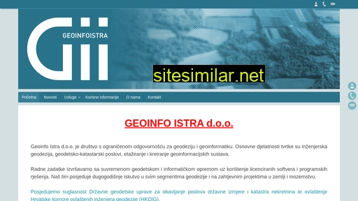 geoinfoistra.hr alternative sites
