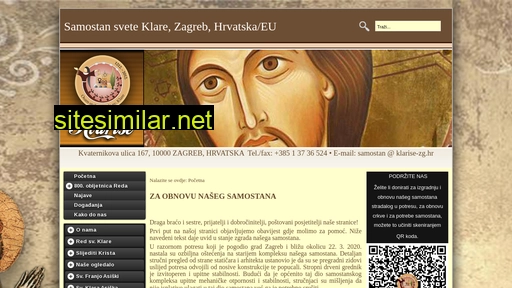 klarise-zg.hr alternative sites