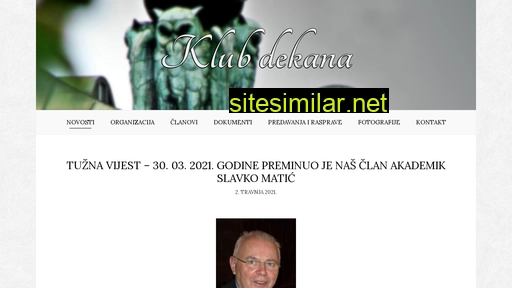 klubdekana.hr alternative sites