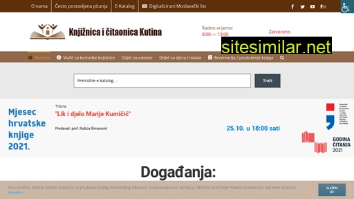 knjiznica-kutina.hr alternative sites
