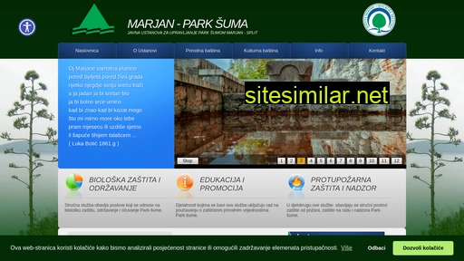 marjan-parksuma.hr alternative sites