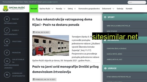 opcina-ruzic.hr alternative sites