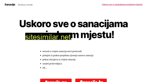 sanacije.hr alternative sites