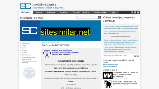 sczg.unizg.hr alternative sites