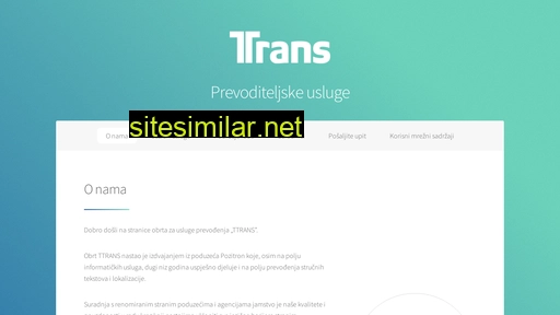 ttrans.hr alternative sites