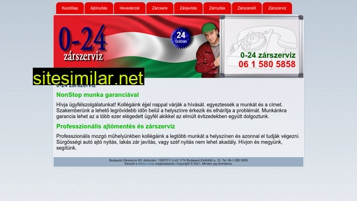 0-24zarszerviz.hu alternative sites
