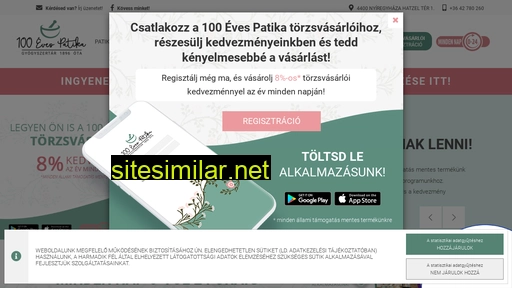 100evespatika.hu alternative sites