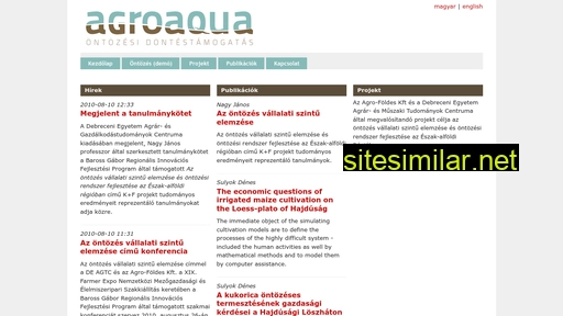 agroaqua.hu alternative sites