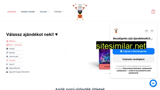 ajandekneki.hu alternative sites
