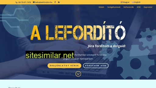 alefordito.hu alternative sites