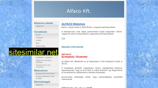 alfaco.hu alternative sites