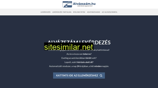 alvazszam.hu alternative sites