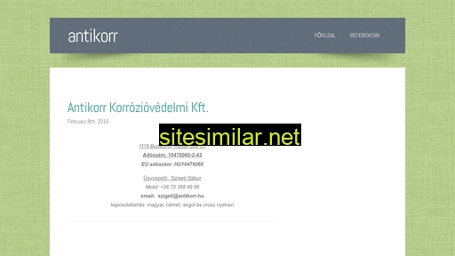 antikorr.hu alternative sites
