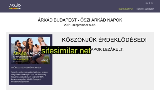 arkadnapok.hu alternative sites