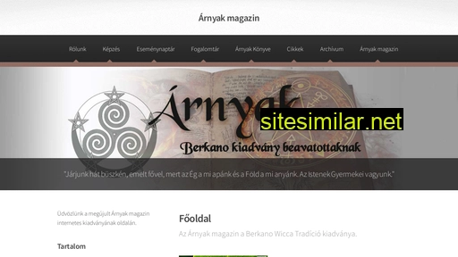 arnyakmagazin.hu alternative sites