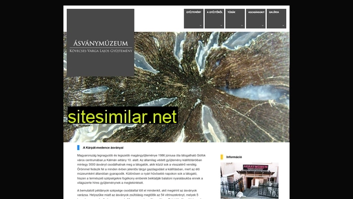 asvanymuzeum.hu alternative sites