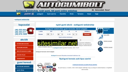 autogumibolt.hu alternative sites