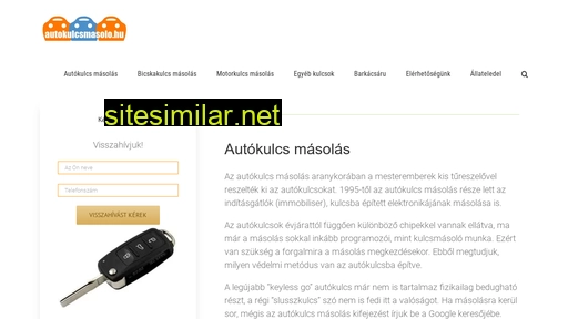 autokulcsmasolo.hu alternative sites