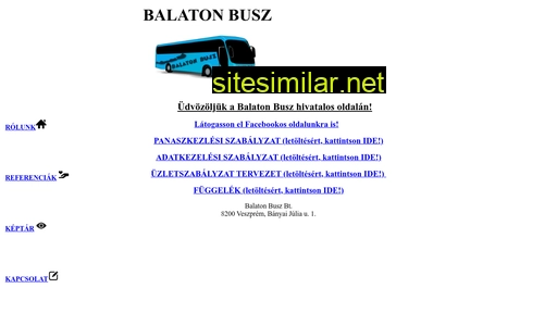balatonbusz.hu alternative sites