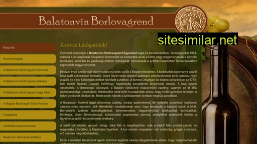 balatonvinborlovagrend.hu alternative sites