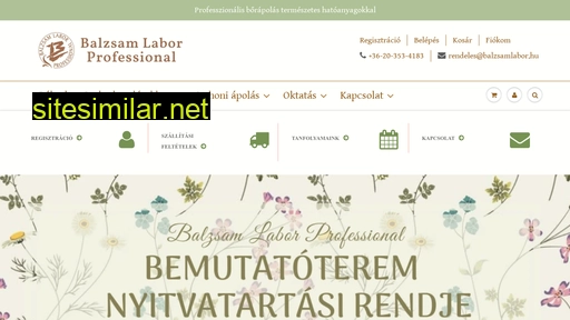 balzsamlabor.hu alternative sites