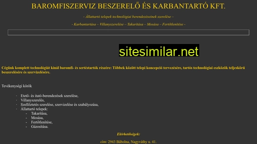 baromfiszerviz.hu alternative sites