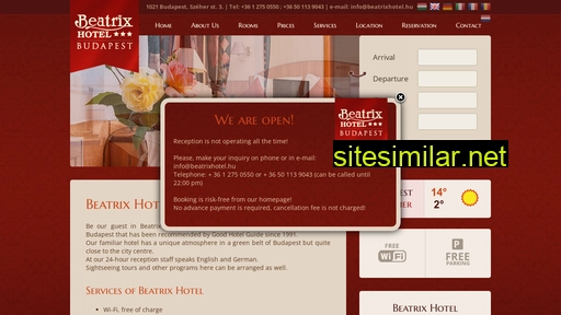 beatrixhotel.hu alternative sites