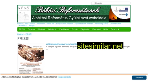 bekesireformatusok.hu alternative sites