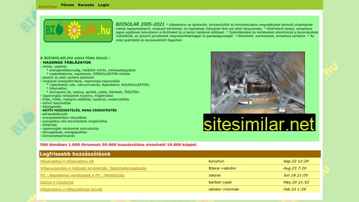 biosolar.hu alternative sites