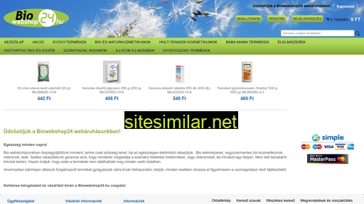 biowebshop24.hu alternative sites