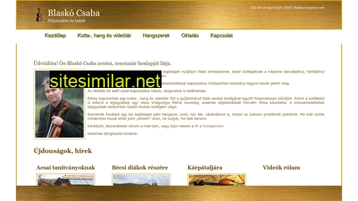 blaskocsaba.hu alternative sites