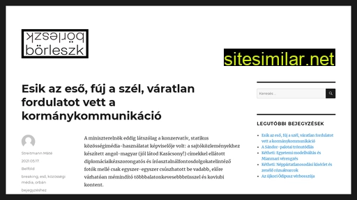 borleszk.hu alternative sites