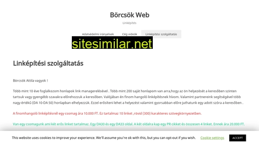 Borcsokweb similar sites