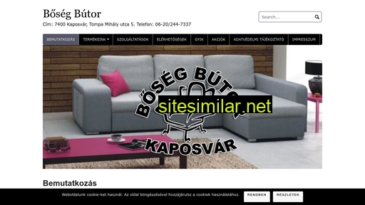 bosegbutor.hu alternative sites
