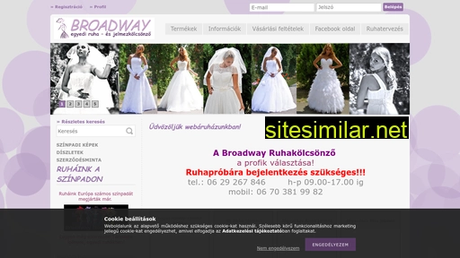 broadwayjelmez.hu alternative sites