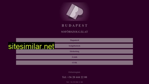 Budapestsofor similar sites