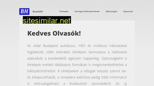 buszhalo.hu alternative sites