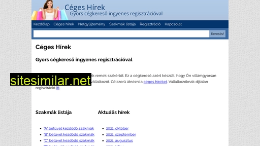 cegeshirek.hu alternative sites